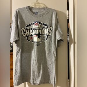 NFL - New England Patriots - Reebok Gray AFC 2004 Conference Champions T-Shirt